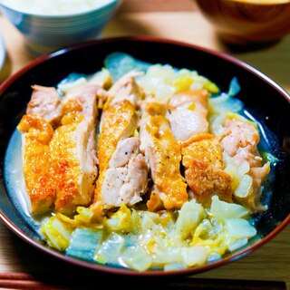 鶏もも肉と白菜の塩焼き蒸し【和食・主菜】